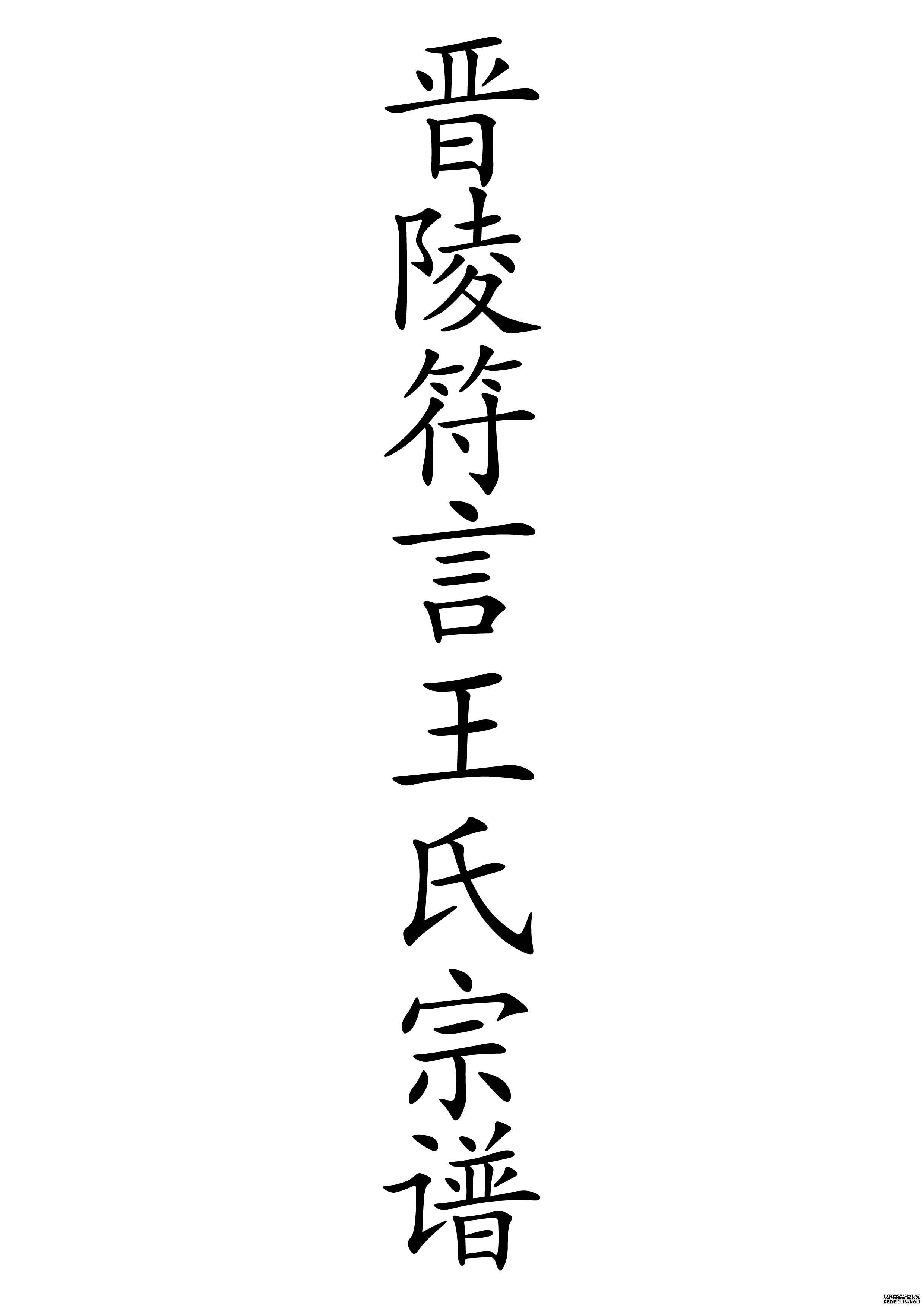 T-0031晉陵符言王氏宗譜